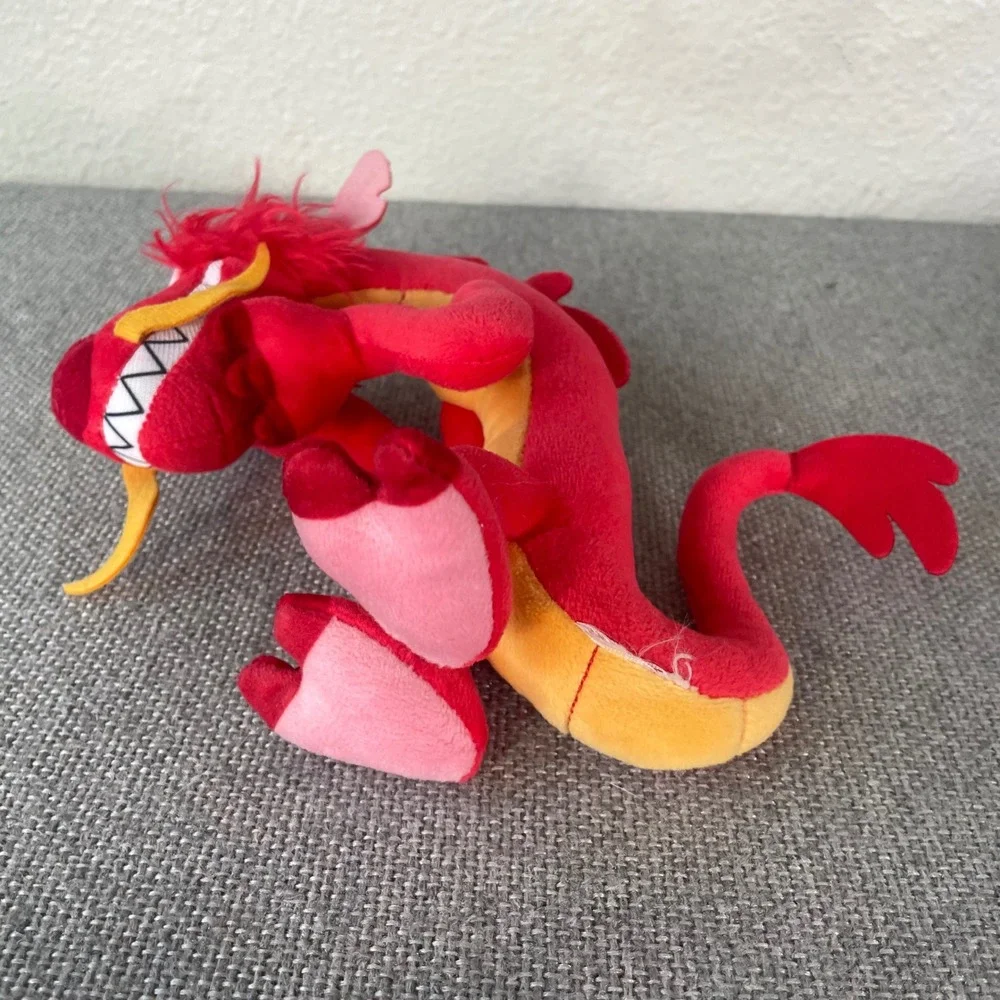 Disney Mulan Mushu Dragon Plush Red Stuffed Animal Toy 12 Inch
